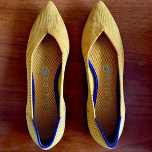 Rothy’s, marigold “The Point” flat, size 7